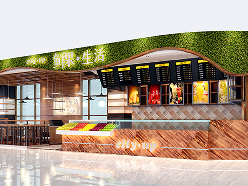 杭州水果店装修设计公司,杭州水果店装修设计效果案例,杭州专业的水果店设计规格